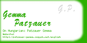 gemma patzauer business card